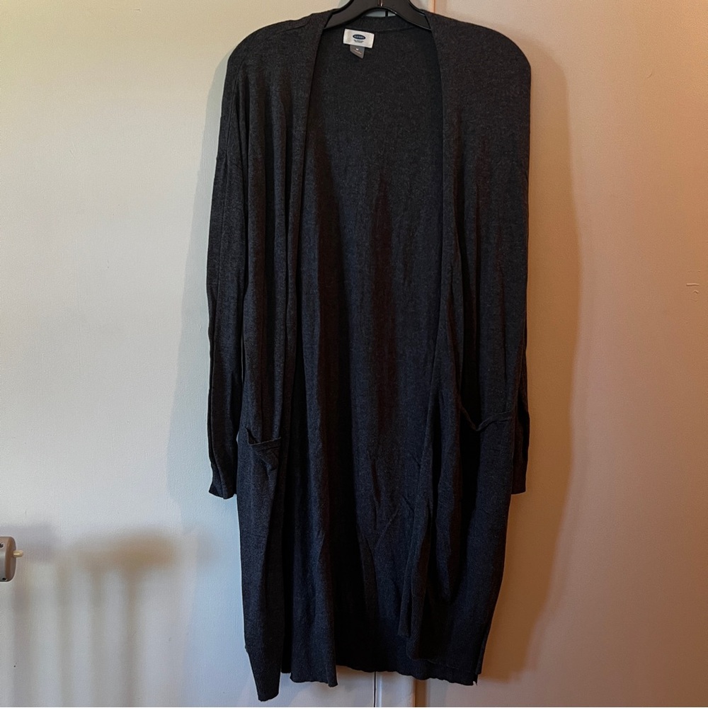 Old Navy Long Dark Gray Cardigan